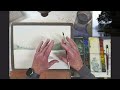 Painting fog and mist with watercolors. Full landscape watercolour demonstration.