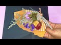 DIY Dried flower bouquet | DIY Dry flower grid | Dry flower decoration