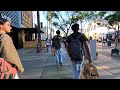 3rd Street Promenade | Downtown Santa Monica Walking Tour | 5k 60 FPS | Natural Sounds