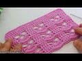 Forgotten unusual crochet pattern. Elegant crochet stitch for summer