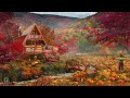 Pumpkin Patch ASMR Ambience🎃🍁Cozy Autumn Ambience with River Sounds, Crackling Fire, Crunchy Leaves
