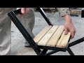 Craftsman's Ideas/2-in-1 Folding Table And Chair Project You Should See/Metal Smart Folding Tool !
