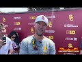 Lincoln Riley talks about USC’s progress on the defensive line