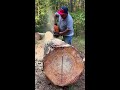 Chainsaw cut boards. No guide