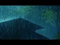 Rain White Noise | Heavy Rain on Roof & Mighty Thunder Sounds | Rain Sounds for Sleeping, Studying