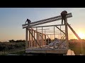 We are building a frame house from wood, we are building a shelter for life, TIMELAPSE