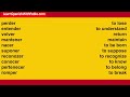 Spanish Verbs And Phrases 18.  Learn Spanish Wth Pablo