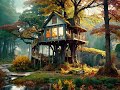 AMSR Ambience Vol 2: Tree House on a Rainy Day - Deep Relaxing Music/Sound for Sleep, Relax, Study