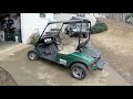 Custom Golf Cart with a V.W. Transmission and a Predator 420 cc Engine.