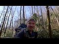Winter Hammock Camping in the Smoky Mountains - High Winds, Snow & Rain