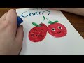How to draw cute cherries ￼