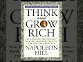 Think and and Grow Rich by Napoleon Hill | Book Summary & Review | Self-Help & Personal Development