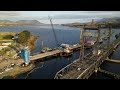 Bridgewater Bridge Construction, Video #2 - 'Chilled' version. Hobart Tasmania Australia