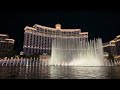 Bellagio Fountain Water Show At Night In Las Vegas!