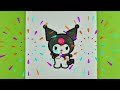 Let's Learn How to Paint Kuromi Together! || Drawing, Coloring, Coloring for Toddlers and Children