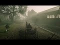 Red Dead Redemption 2 Relaxing Ambient Third Person Horse Carriage Ride around the Map