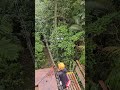 Ziplining through rainforests in Costa Rica #shortsfeed #costarica #zipline