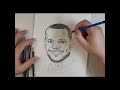 How to draw LeBron James/DRAWING REALISTIC #nba #lakers #portrait