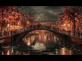 Fall Late Night Jazz Music - Relaxing Tender Jazz Piano Instrumental Music with Amsterdam at Night