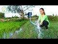Free Energy Water pump Double Tank for rice field | Water Pump without Electricity 4K Video
