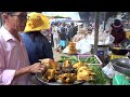 Countryside Street Food @ Oudong Resort - Cambodian Yummy Street Food On Khmer New Year