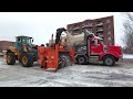 Montreal First Snow Removal of the Season - Winter 2023-2024