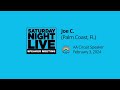 Joe C (Palm Coast, FL) AA speaker at Saturday Night Live in Provo, UT 2-3-24