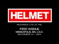 HELMET Live Minneapolis, MN. U.S.A. 21/11/1994