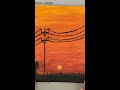 Akrilik Boyama- Gün Batımı / Acrylic Painting - Sunset