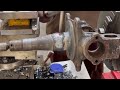 Repairing a broken truck wheel spindle with an impressive process