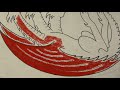 ASMR Colored Pencils - House Targaryen banner from Game of Thrones (scarlet coloring) pt 2