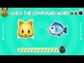 🔤 Can You Guess the COMPOUND WORD by Emoji? 🧩 | Quiz DingDong