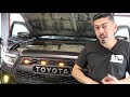 HOW TO WIRE + INSTALL RAPTOR LIGHTS ON A  2016+ toyota tacoma TRD PRO GRILLE | MUST HAVE MOD