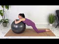 Best Birth Ball Pregnancy Stretches (Feels AMAZING) 20 Minute Pregnancy Stretching Exercises