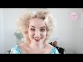 Step by step Pin-Curl and Brush-Out Hair Tutorial for Vintage Hair