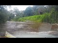 Flooded river crossing in a Suzuki Jimny - What not to do when its flooding! Australia