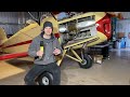 Ranger Great Lakes Biplane Episode #1 — Cleveland brakes, Replacing tires, Servicing Landing Gear