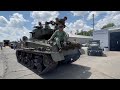 WWII Sherman Tank Start-up - Findlay Ohio MV Show 2024