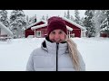 Our First Time SNOWMOBILING in Lapland, Finland!