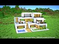 Minecraft: How to Build a Modern House Tutorial (Easy) #45 - Interior in Description!
