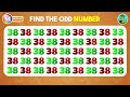 Find the ODD One Out | Find The ODD Number And Letter Edition! | Emoji Quiz | Easy, Medium, Hard