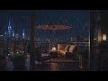 Rain on Umbrella and Light Fire Crackling - Soothing Sounds for Sleep, Relaxation, and Stress Relief