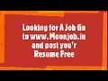 Moonjob.in - Post Your Resume Free to Find Job