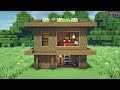 ⚒️ Minecraft | How To Build a Small survival wooden house