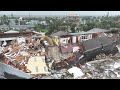 Hurricane Nicole miles of coastline and collapsed homes drone 4k