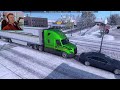 Trucking Through a Blizzard! (Huge Pile Up)