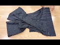 Cutting and sewing wide leg pants with pockets | Easy instructions for sewing beautiful pants