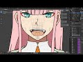 Modeling anime character head from scratch and optimizing topology [The best topology for 3D anime]