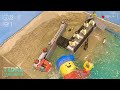 Wave Machine VS. Huge LEGO Minifig - Tsunami Dam Breach Experiment - Lego City Flood