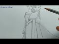 How to draw Elsa and Anna ll step by step process for beginners ll Disney princess series